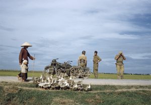 [On the road from Namdinh to Thaibinh, Indochina], May 1954.