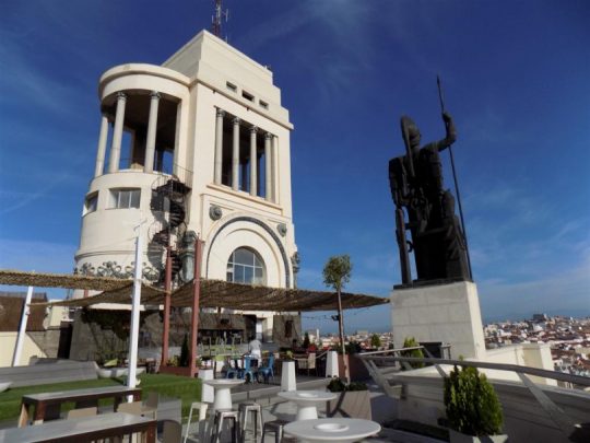 Azotea del Círculo de Bellas Artes, edificio proyectado por Antonio Palacios, inaugurado en 1926.