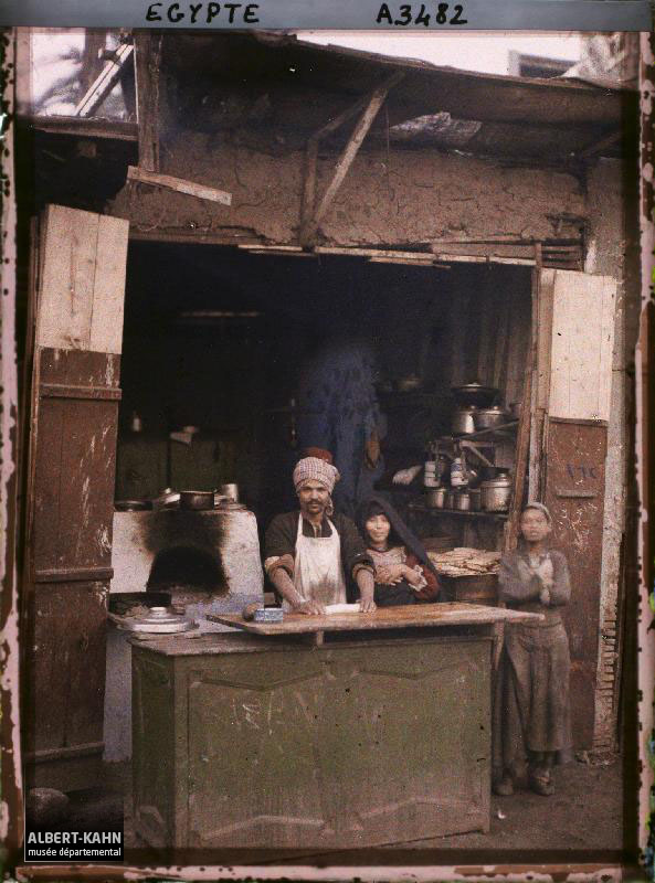 Egypte, Minieh, Boutique de cuisinier (Fellah)