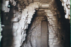 Irak, Assur, Intérieur des fouilles sous la Zigoura (briques crues)
