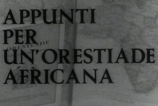 Appunti per un?orestiade africana