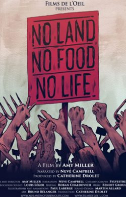 No land no food no life