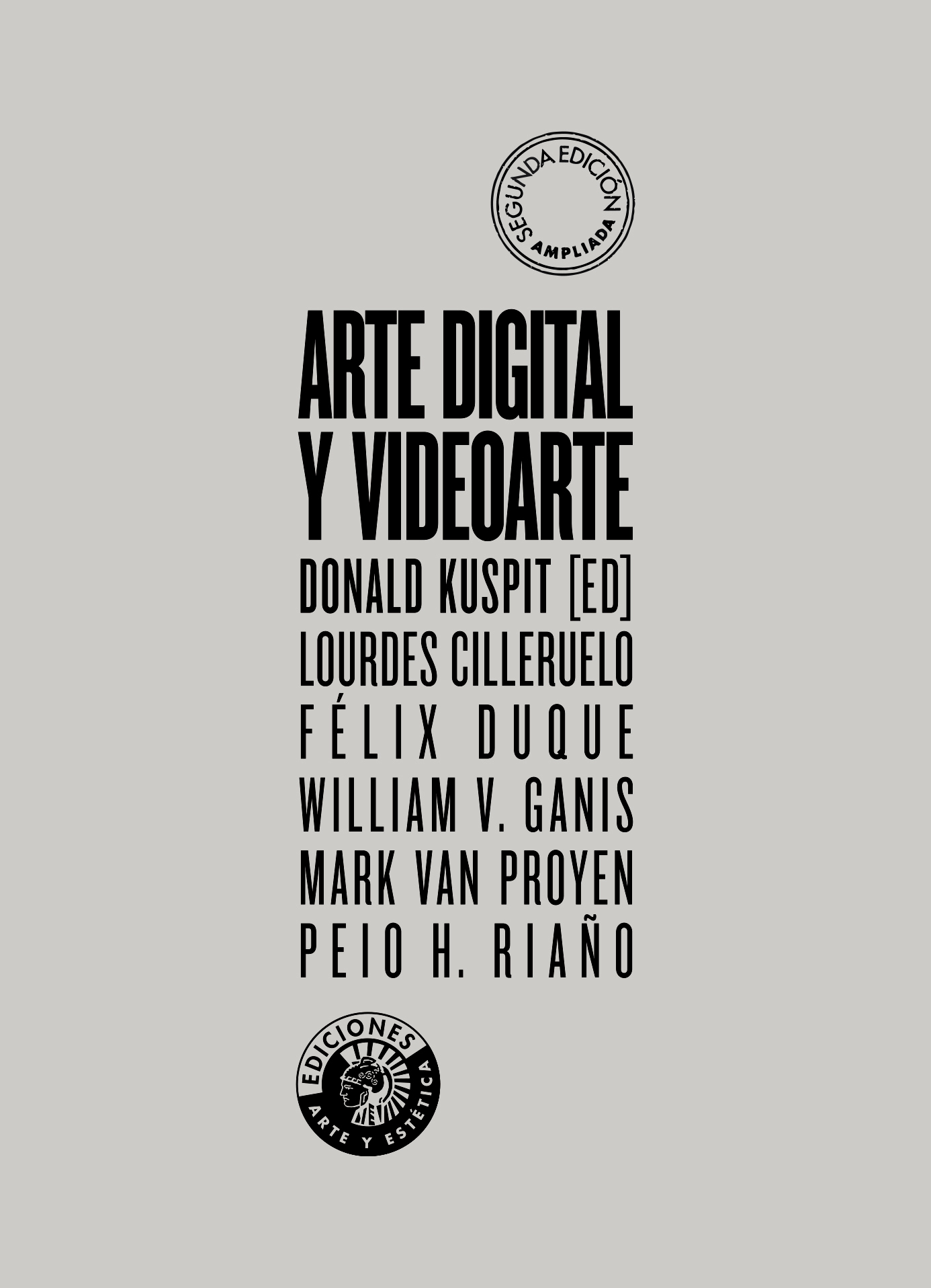 Cubierta del libro "Arte digital y videoarte" de Donald Kuspit.