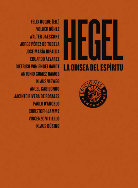"Hegel. La odisea del espíritu" es uno de los libros incluidos en el sorteo del Congreso Internacional "Una amistad especial: Hegel y Hölderlin 1770-2020"