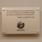 Placa conmemorativa a Dª Purificación Delgado Cristóbal