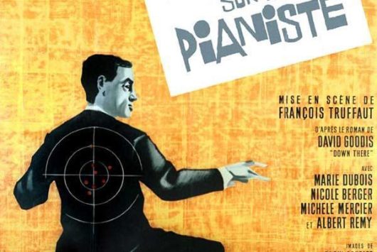 Póster de la película "Tirad sobre el pianista" de François Truffaut
