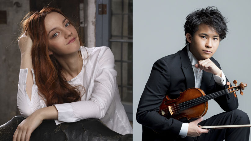 Fumiaki Miura (violín), Varvara (piano)